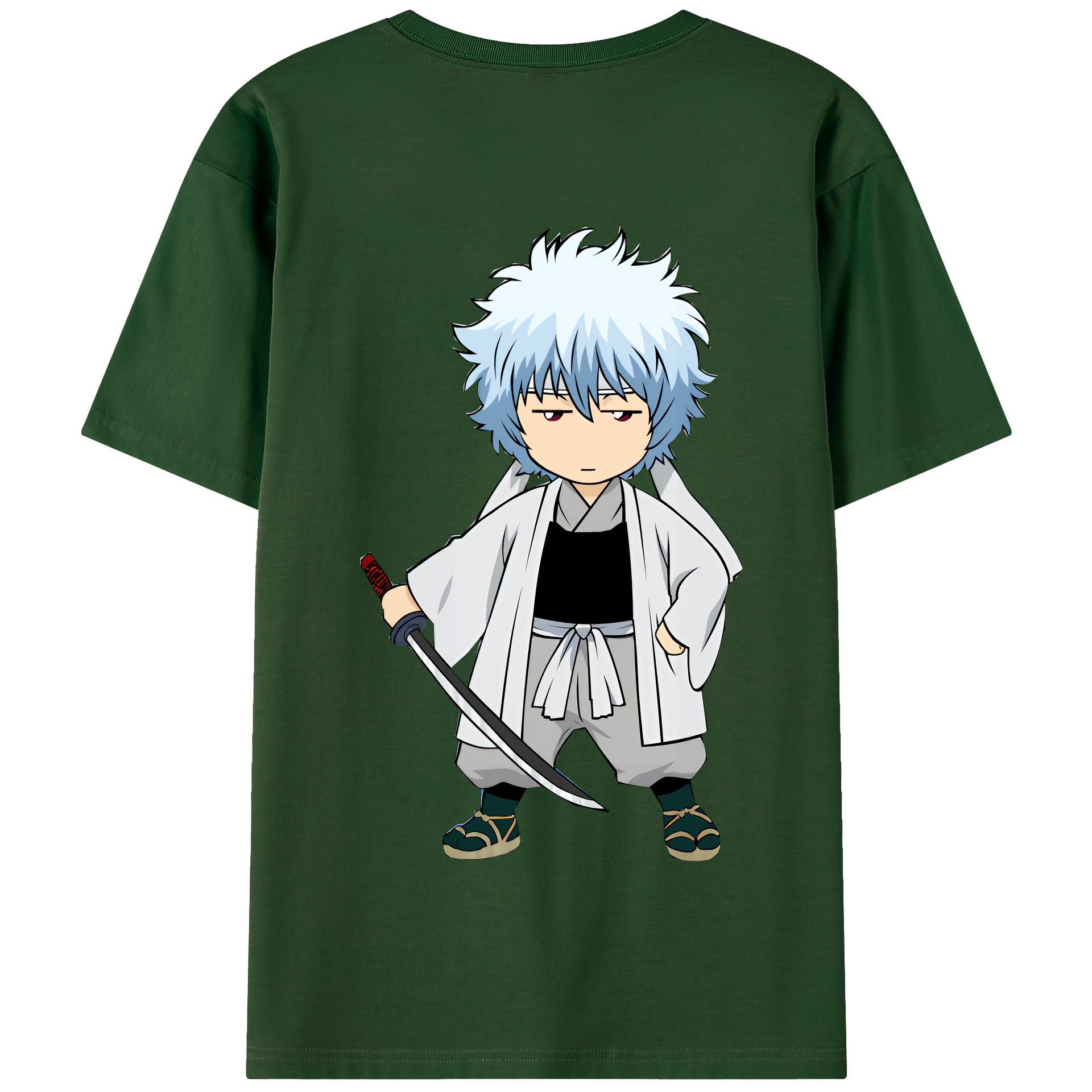 （画像用） ぎんたま 坂田銀時（さかたぎんとき） 神楽 志村新八（しむら しんぱち） GINTAMA Sakata Gintoki Kagura Shimura Shinpachi 綿100％半袖Tシャツ（背面プリント）